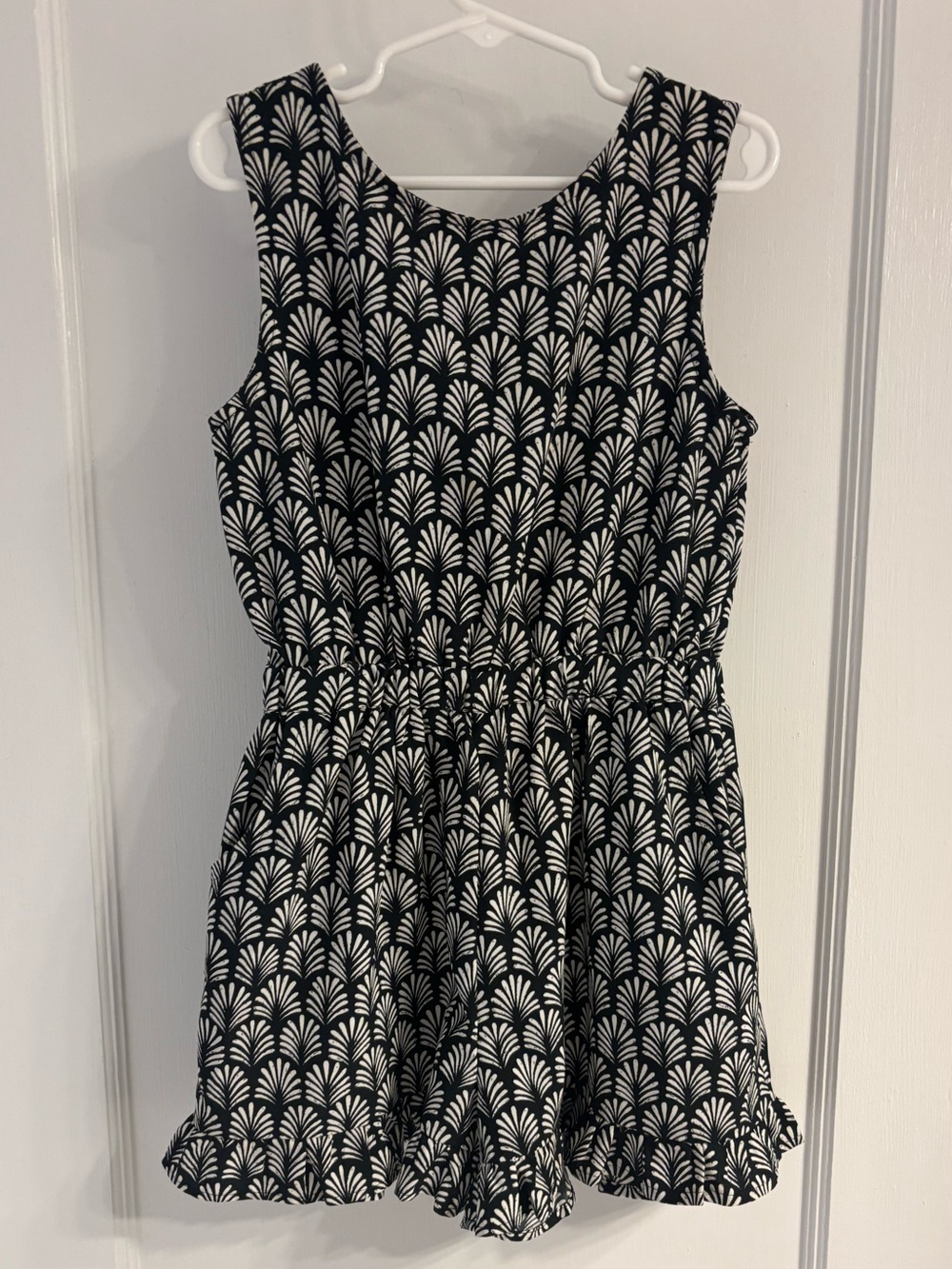 next Black & White Patterned Sleeveless Romper